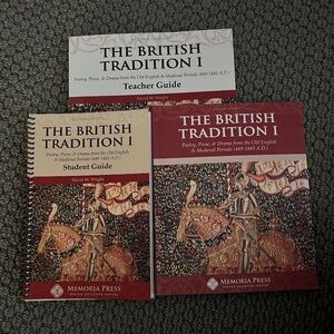 The British Tradition I - Memoria Press - book, student and teacher guides